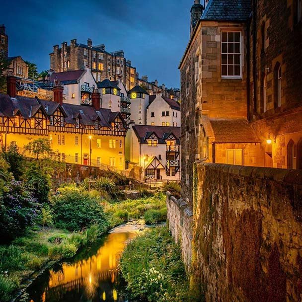 Walk Along The Water of Leith Into Dean Village